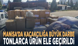 Manisa’da kaçakçılığa büyük darbe: Tonlarca ürün ele geçirildi