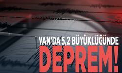 Van'da 5,2 büyüklüğünde deprem!