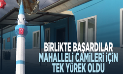 Birlikte başardılar... Mahalleli camileri için tek yürek oldu