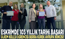 ESKRİMDE 103 YILLIK TARİHİ BAŞARI: ÜLKEM KOLEJİ ÖĞRENCİSİ BERRA KÜREK AVRUPA İKİNCİSİ!