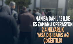 Manisa dahil 12 ilde eş zamanlı operasyon: 2,4 milyarlık yasa dışı bahis ağı çökertildi