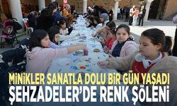 Minikler sanatla dolu bir gün yaşadı... Şehzadeler’de renk şöleni