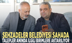 Şehzadeler Belediyesi sahada...Talepler anında ilgili birimlere aktarılıyor