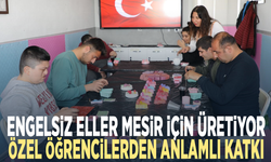 Engelsiz eller mesir için üretiyor... Özel öğrencilerden anlamlı katkı