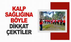 Kalp sağlığına böyle dikkat çektiler