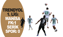 Trendyol 1. Lig: Manisa FK: 1 - Serik Spor: 0