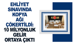 Ehliyet sınavında kopya ağı çökertildi