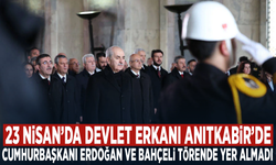 23 Nisan’da devlet erkanı Anıtkabir’de... Cumhurbaşkanı Erdoğan ve Bahçeli törende yer almadı