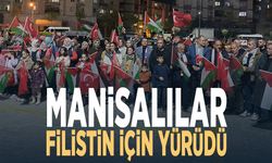 Manisalılar Filistin için yürüdü