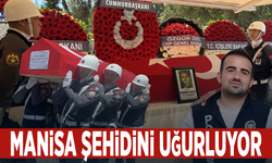 Manisa’da yürek yakan veda... Şehit polis için gözyaşları sel oldu
