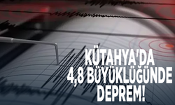 Kütahya'da 4,8 büyüklüğünde deprem!