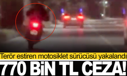 Terör estiren motosiklet sürücüsü yakalandı: 770 bin TL ceza