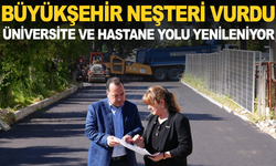 Büyükşehir’den Kritik Dokunuş: Üniversite ve Hastane Yolu Yenileniyor