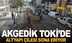 Akgedik TOKİ’de altyapı çilesi sona eriyor