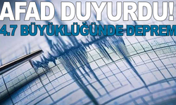 AFAD duyurdu: Akdeniz'de deprem!