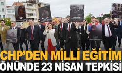 CHP'den Milli Eğitim Müdürlüğü önünde 23 Nisan tepkisi…