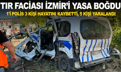 İzmir'de freni boşalan tır 10 araca çarptı: 1'i polis 3 kişi hayatını kaybetti, 5 kişi yaralandı