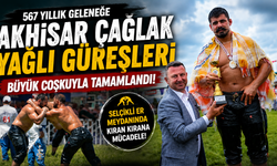Akhisar Çağlak Yağlı Güreş Festivali renkli görüntülere sahne oldu