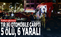 Katliam gibi kaza! Tır iki otomobile çarptı: 5 ölü, 6 yaralı