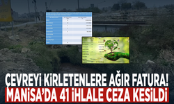 Çevreyi kirletenlere ağır fatura! Manisa’da 41 ihlale ceza kesildi