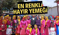 Gördes'te hayır yemeğinde renkli görüntüler