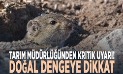 Tarım Müdürlüğünden kritik uyarı! Doğal dengeye dikkat