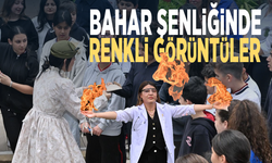 Bahar şenliğinde renkli görüntüler
