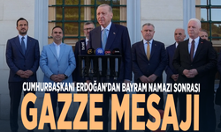 Cumhurbaşkanı Erdoğan'dan bayram namazı sonrası Gazze mesajı