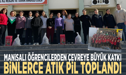 Manisalı öğrencilerden çevreye büyük katkı.. Binlerce atık pil toplandı