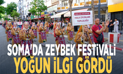 Soma'da Zeybek Festivali yoğun ilgi gördü