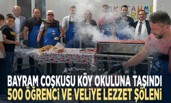 Bayram Coşkusu Köy Okuluna Taşındı: 500 Öğrenci ve Veliye Lezzet Şöleni