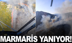 Marmaris'te orman yangını! Bölgeye çok sayıda ekip sevk edildi