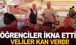 Öğrenciler ikna etti, veliler kan verdi