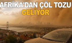 Afrika'dan çöl tozu geliyor