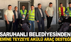 Saruhanlı Belediyesi’nden Emine Teyzeye Akülü Araç Desteği