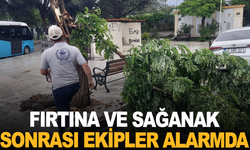 Akhisar’da Fırtına ve Sağanak Sonrası Ekipler Alarmda