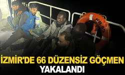 İzmir'de 66 düzensiz göçmen yakalandı