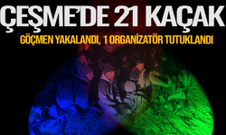 Çeşme’de 21 kaçak göçmen yakalandı, 1 organizatör tutuklandı