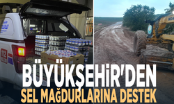 Büyükşehir'den sel mağdurlarına destek