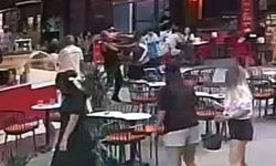 Polisten kaçan şüpheliyi tek yumrukla yere serdi
