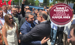 Ahmet Karadağ davul zurna ile karşılandı