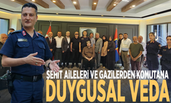 Şehit aileleri ve gazilerden komutana duygusal veda