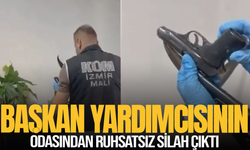 Başkan yardımcısının odasından ruhsatsız silah çıktı