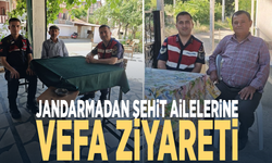 Jandarmadan şehit ailelerine vefa ziyareti