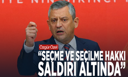 Özgür Özel: “Seçme ve seçilme hakkı saldırı altında”