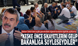 Bakan Tekin'den açlık grevindeki öğretmenlerle ilgili ilk açıklama