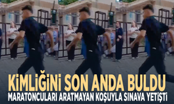 Kimliğini son anda buldu... Maratoncuları aratmayan koşuyla sınava yetişti