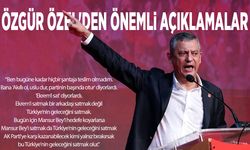Özgür Özel'den önemli açıklamalar