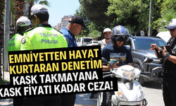 Kask takmayana kask fiyatı kadar ceza!