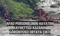 AFAD personelinin hayatını kaybettiği kazanın görüntüsü ortaya çıktı